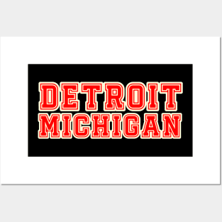 Detroit michigan Posters and Art